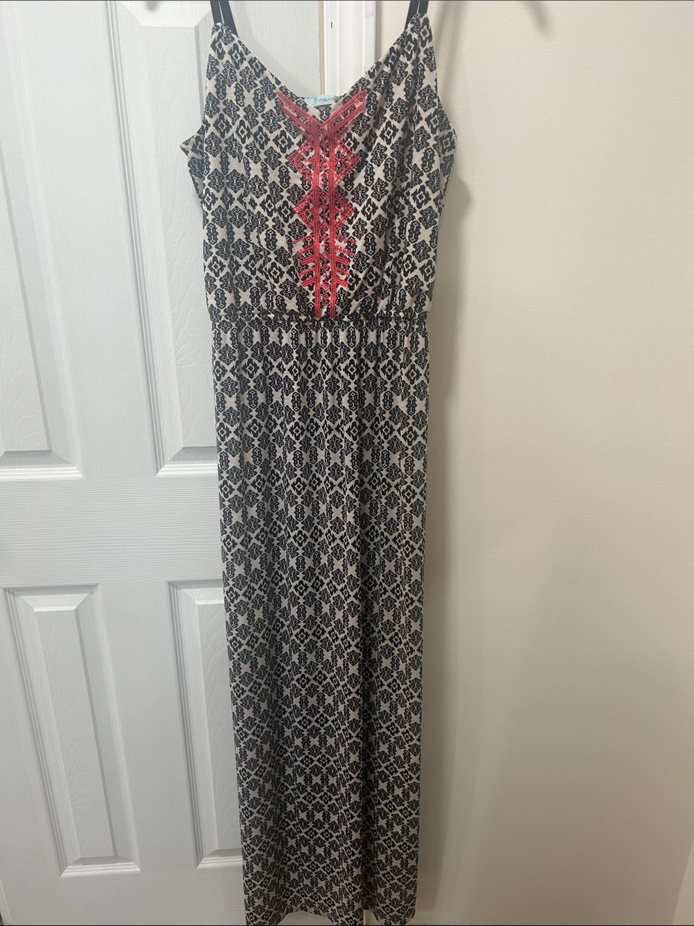 Maurices Boho Whimsigoth Geometric Print Cami Maxi Dress